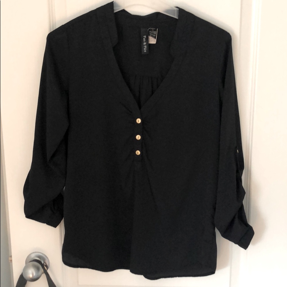 Black medium size blouse